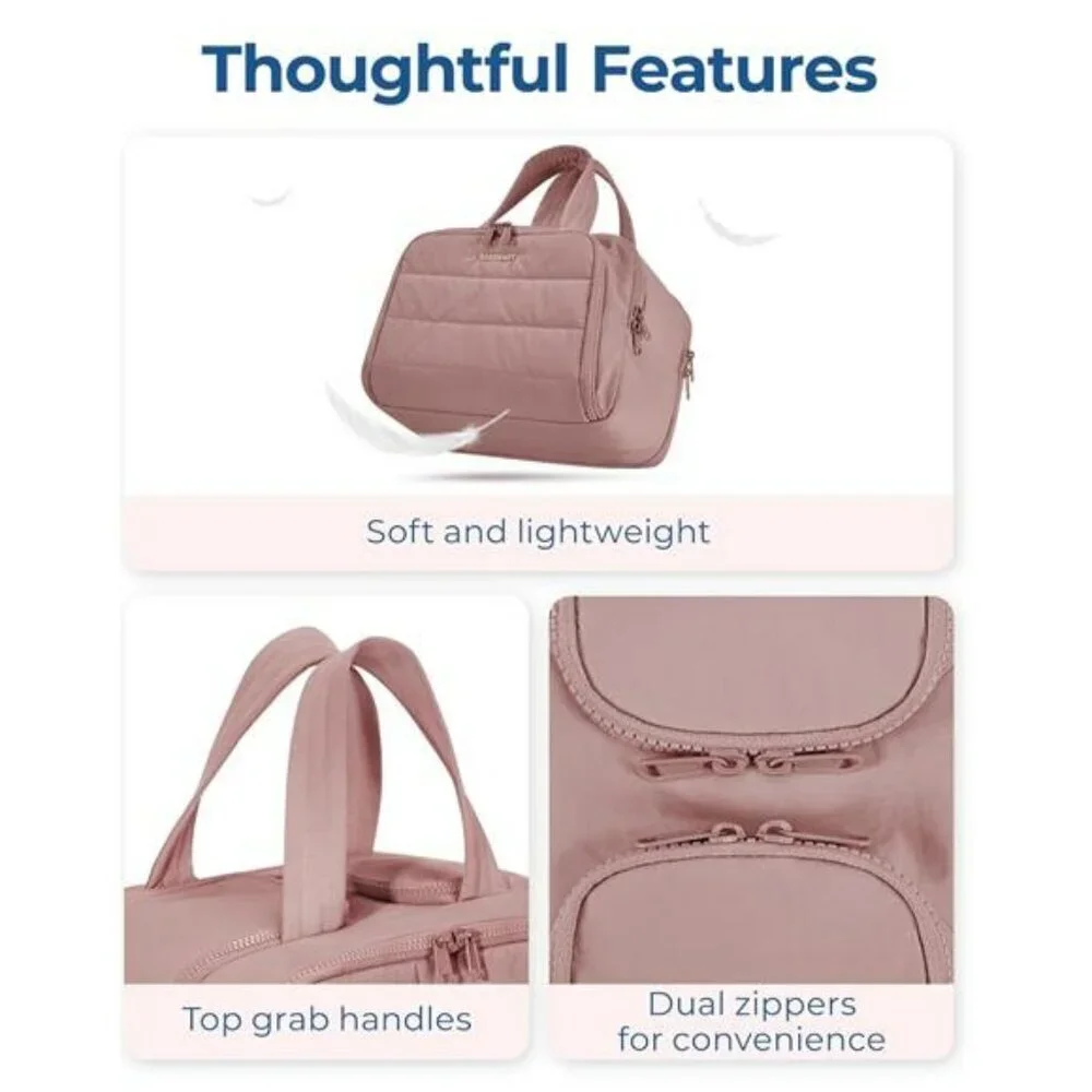 Large Travel Toiletry Bag Makeup Organizer Puffer Cosmetic Bag for Women
